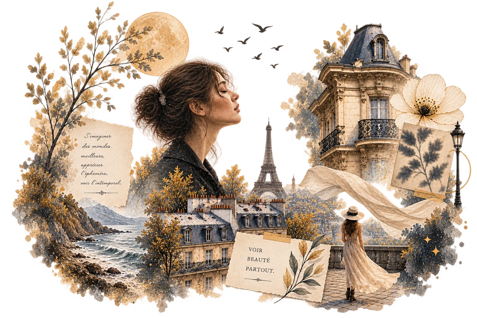 Silhouette et Paris, s'inspirer du monde
